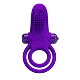Pretty Love 10 Functions Mens Vibrant Penis Ring Purple Vibrating Cock Rings